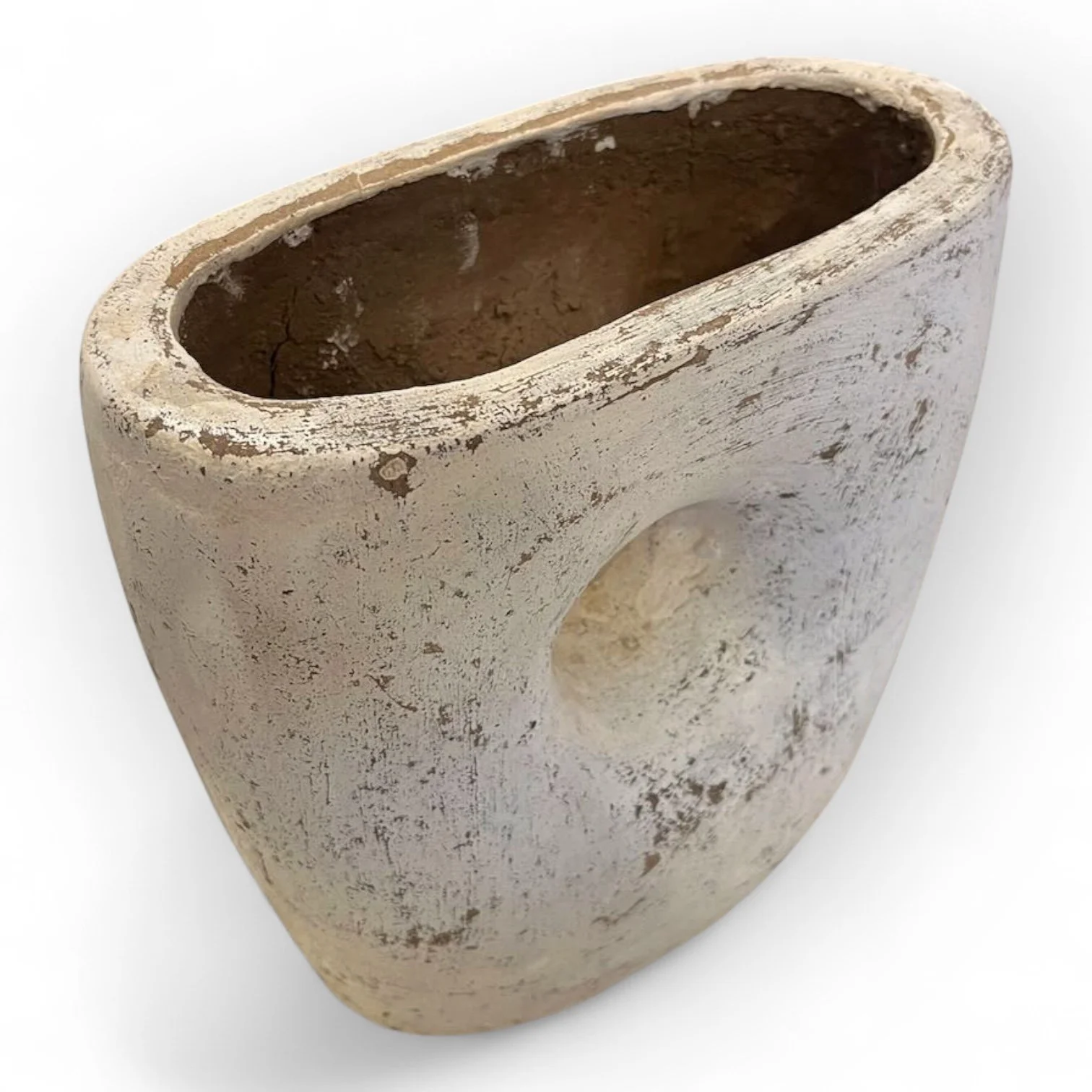White Vase with Hole