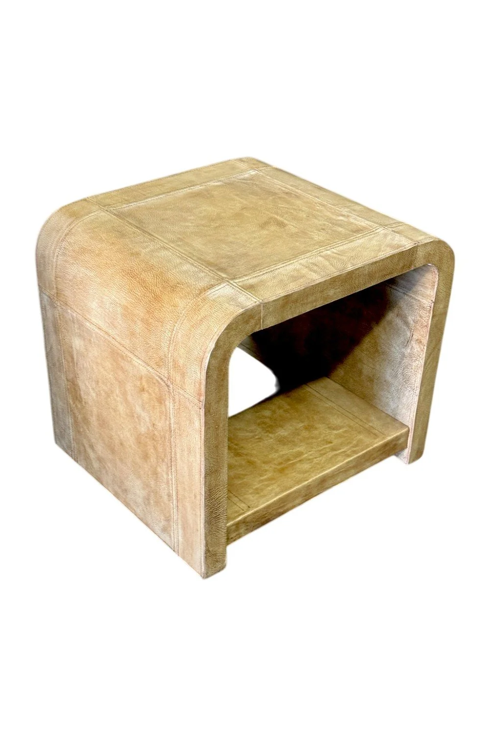 Yazmin Leather End Table