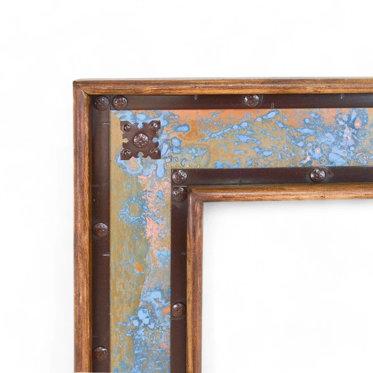 San Felipe Turquoise Copper Mirror