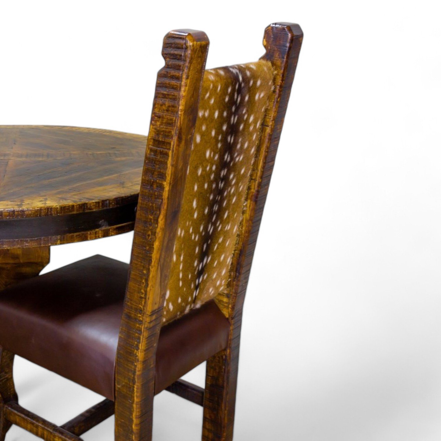 Chiapas Leather Deer Dining Chair