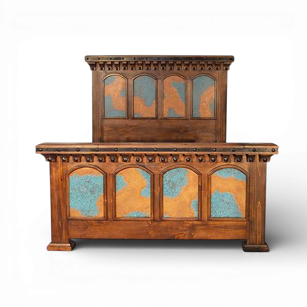 Tierra Azul Copper Panel Bed