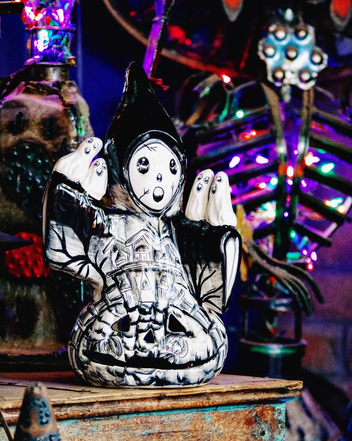 Talavera Ghost Jack O' Lantern from Mexico. Shop the latest collections at Milagros Rústicos to pick out the best.