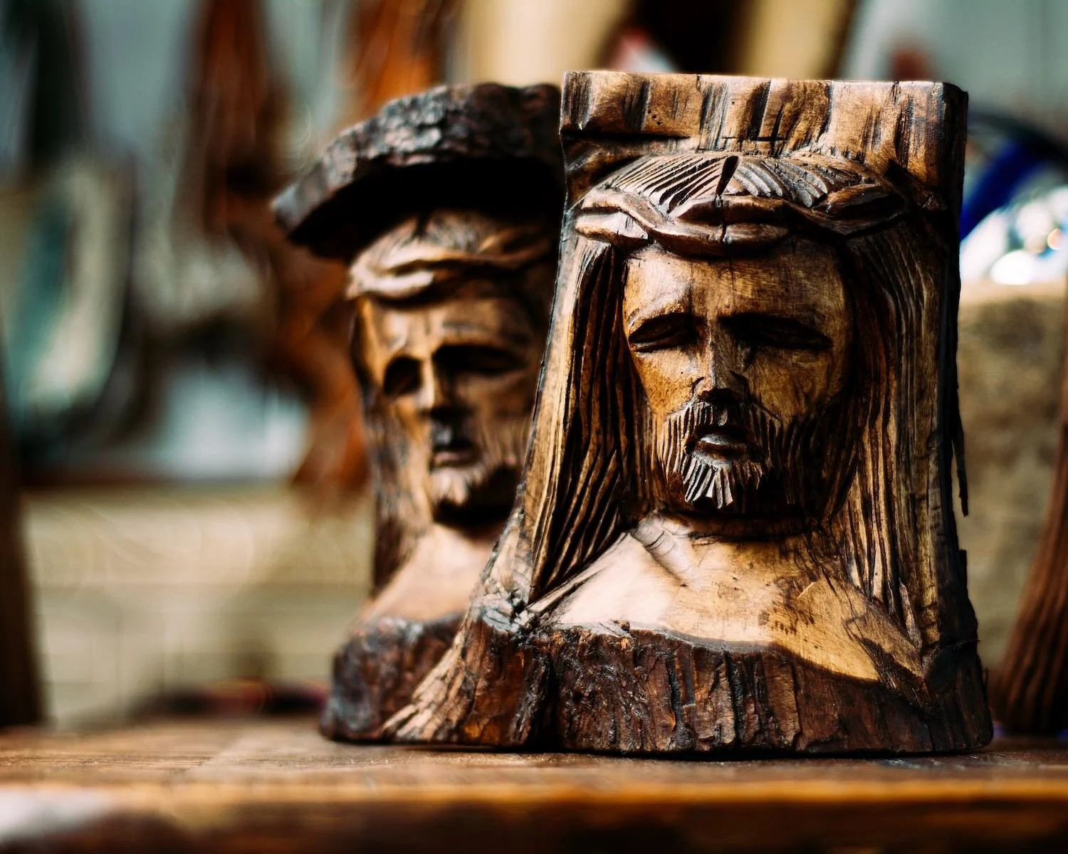 Hand carved Jesus from Mexico.