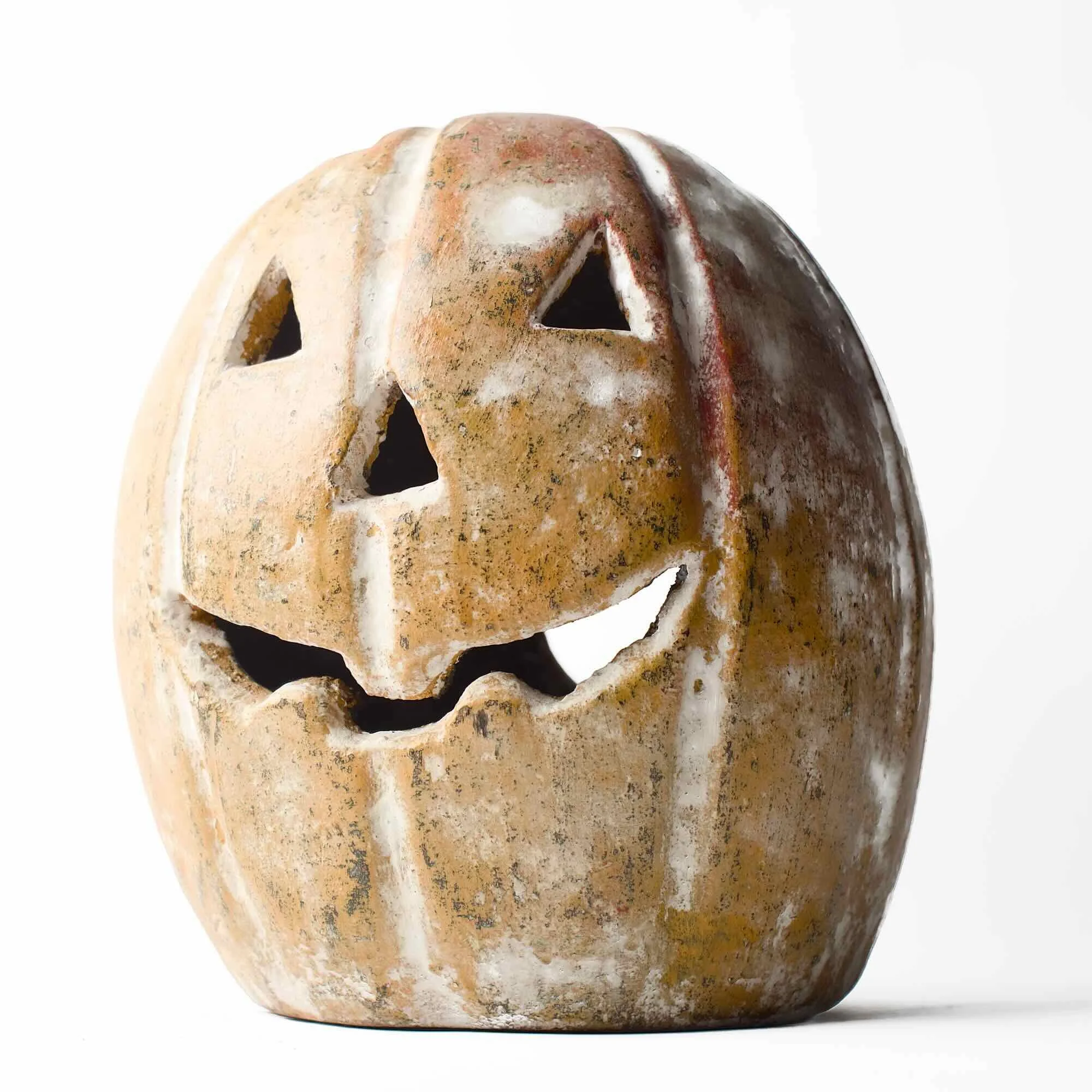 Traditional Clay Jack O' Lantern