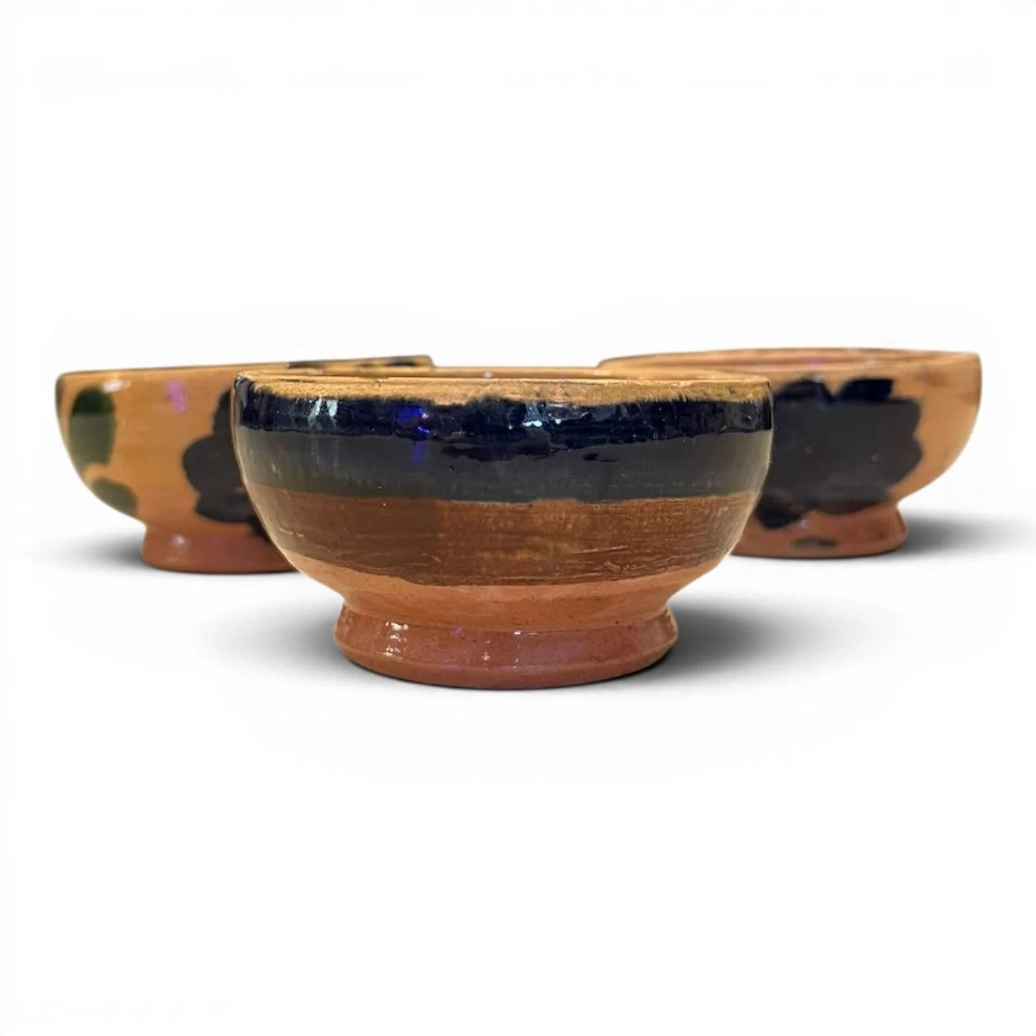 Handmade Clay Oaxaca Mini Bowl from Mexico featuring vibrant colors and authentic artisan pottery craftsmanship.