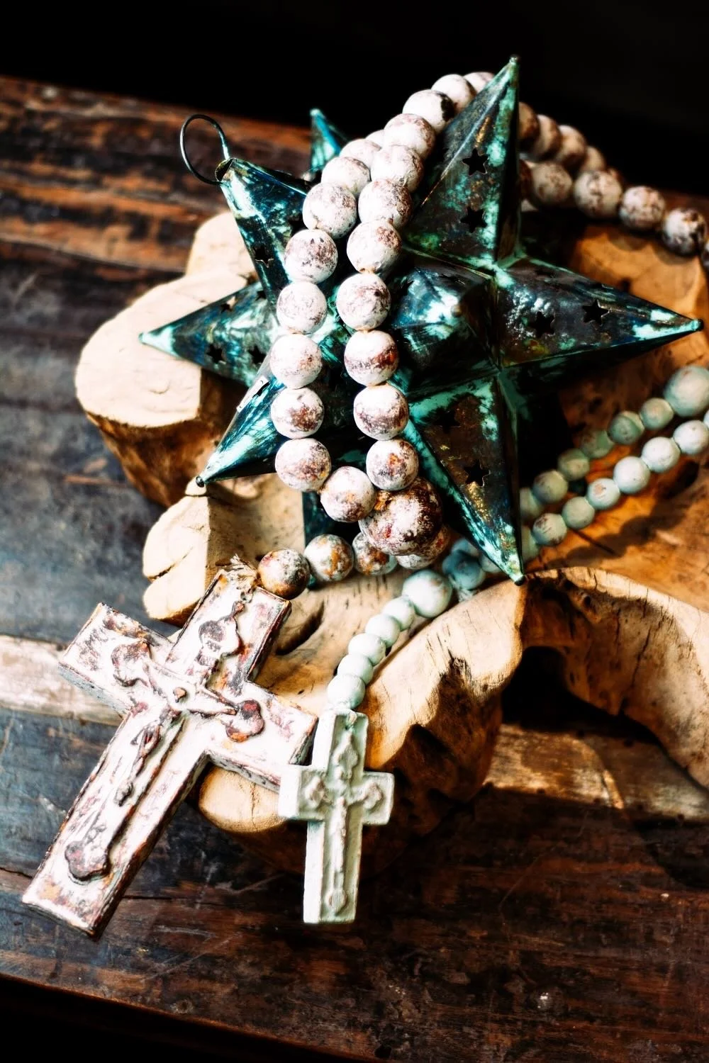 Primitive Saguaro Bowl. 21" hand-carved bowl made from authentic Mexican Saguaro cactus wood. Unique, one-of-a-kind rustic centerpiece.