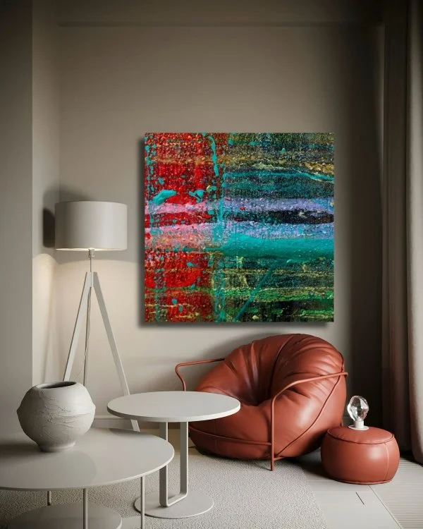 Bandera Roja Fine Art Metal Print | Puerto Peñasco Abstract Coastal Photography