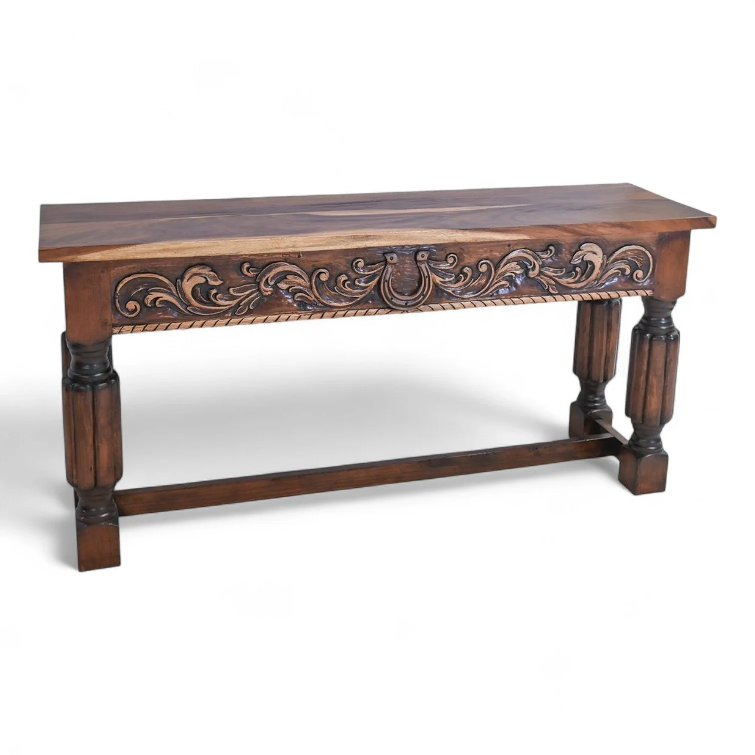 Caballo de la Suerte Parota Sofa Table