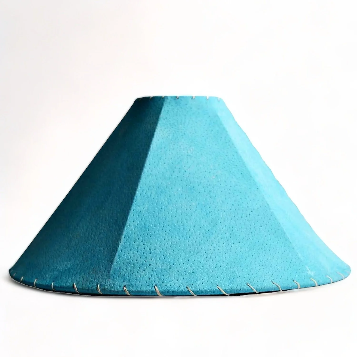 Pigskin Lampshade - Turquoise