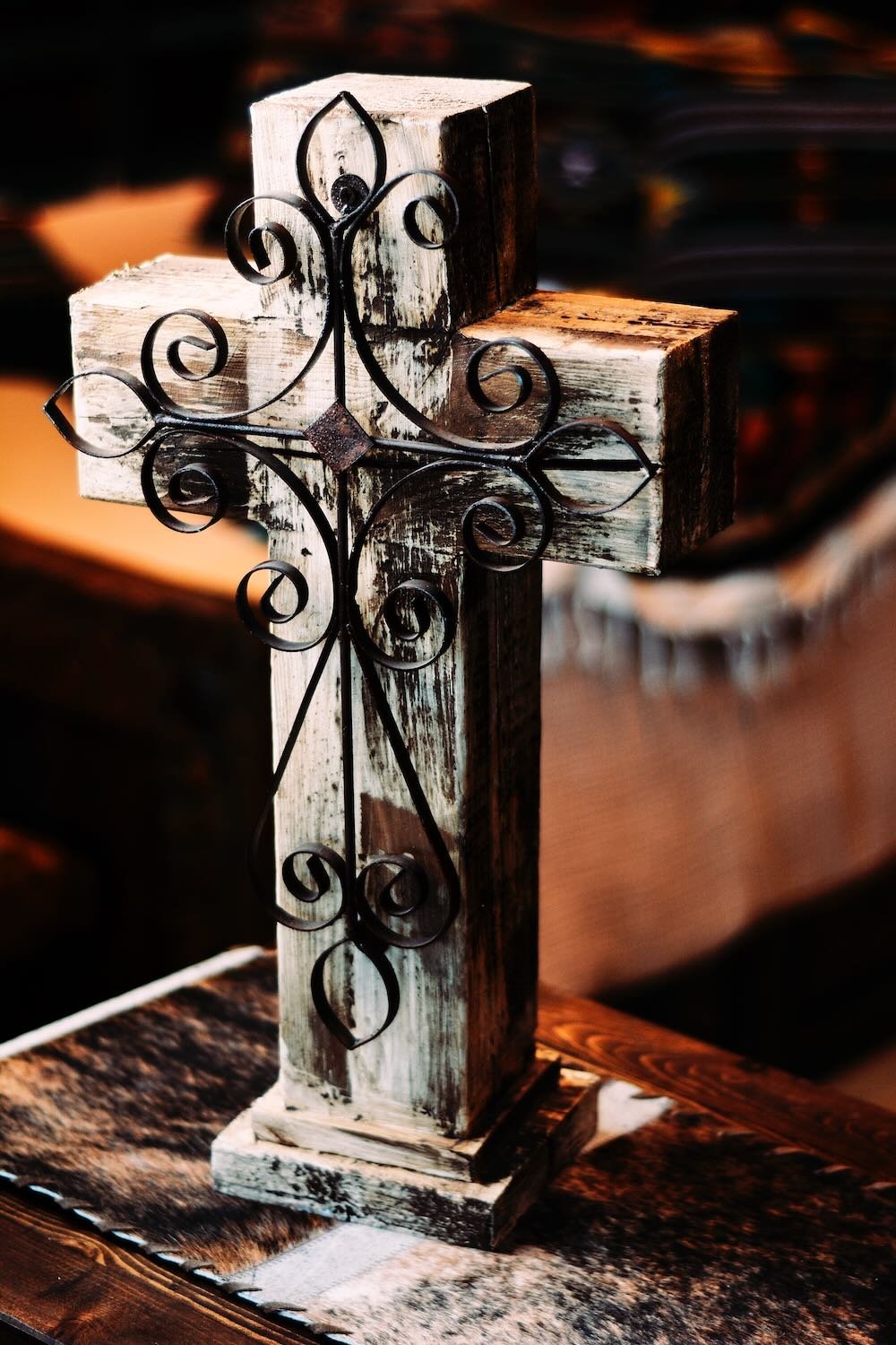 Cruz de Madera - Crema