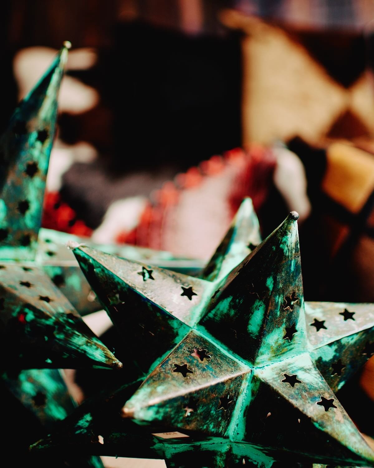 Vintage Turquoise Estrella Lamps
