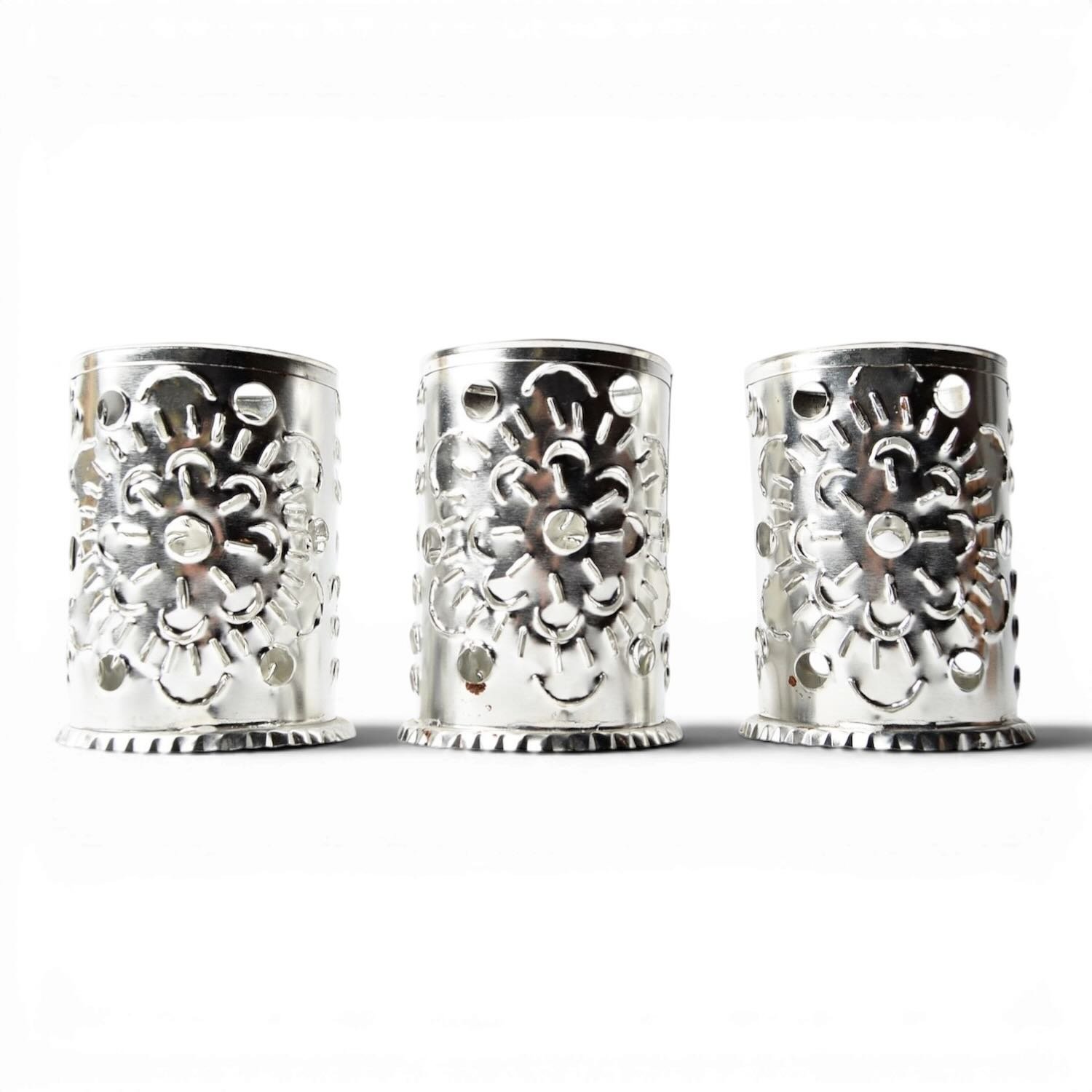 Luminarias Plata Lanterns from Mexico