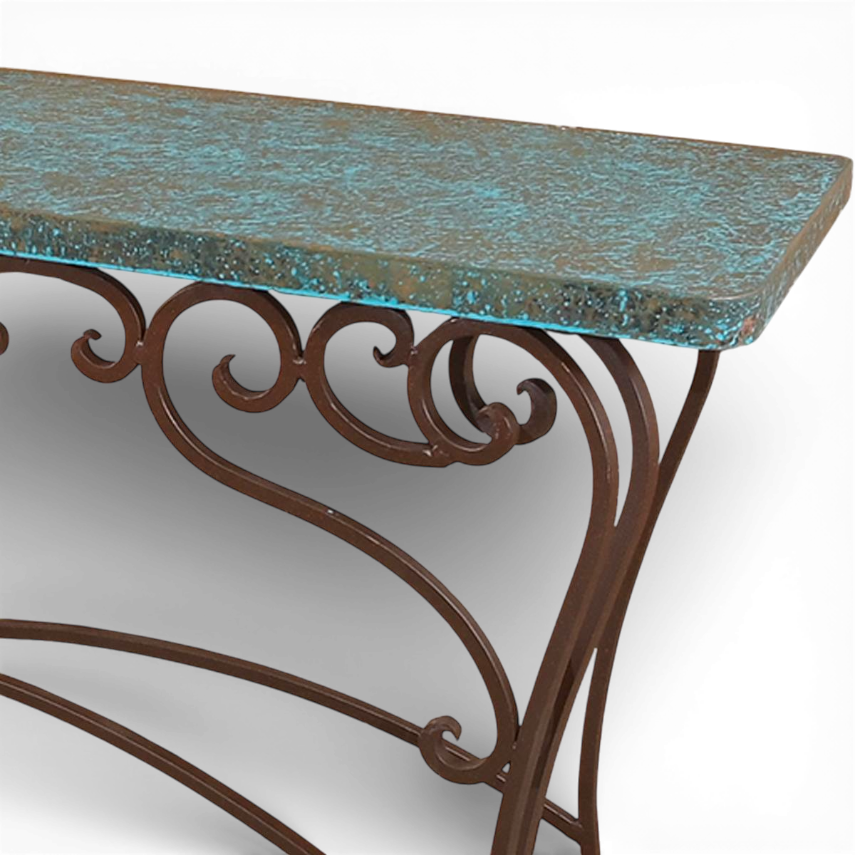 El Paso Copper Sofa Table - Turquoise