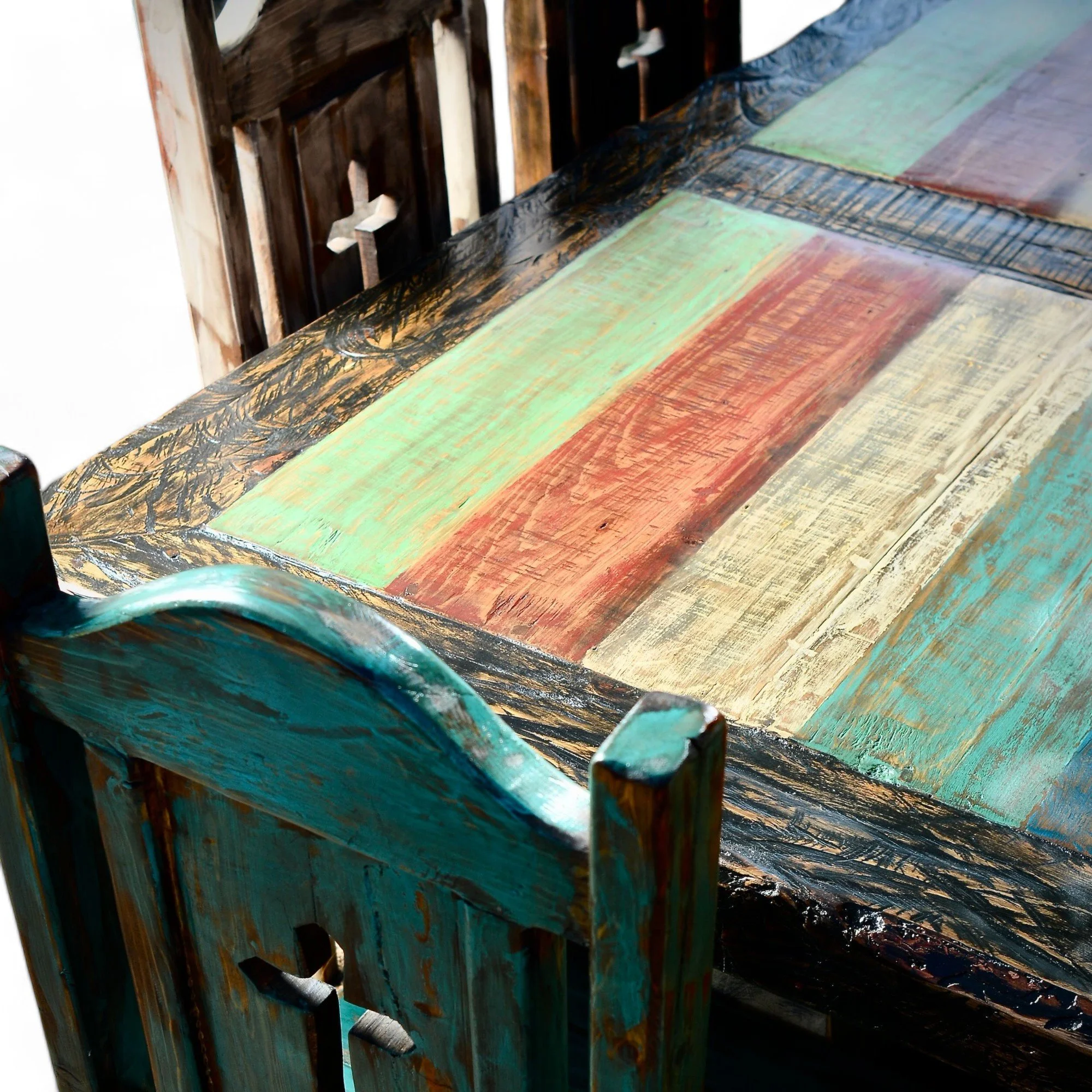Hacienda Rústica Pintada Dining Table