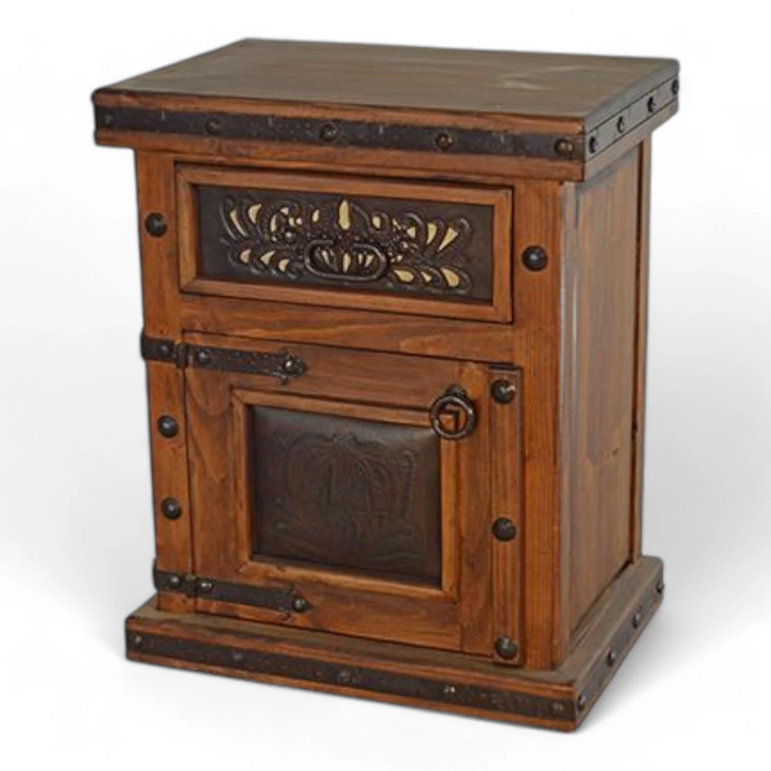 Herradura Tooled Leather Nightstand