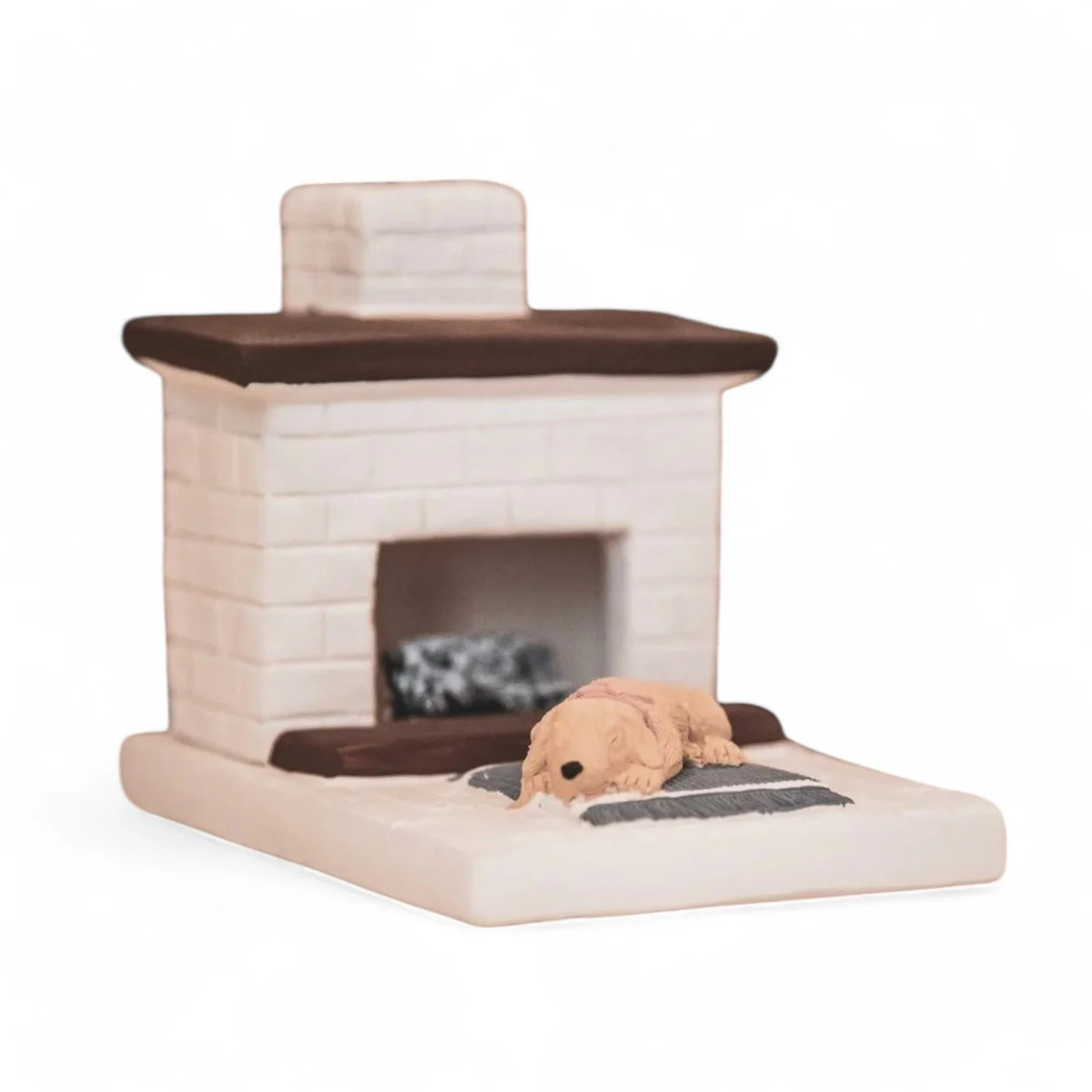 Chimenea y Perro Incense Burner
