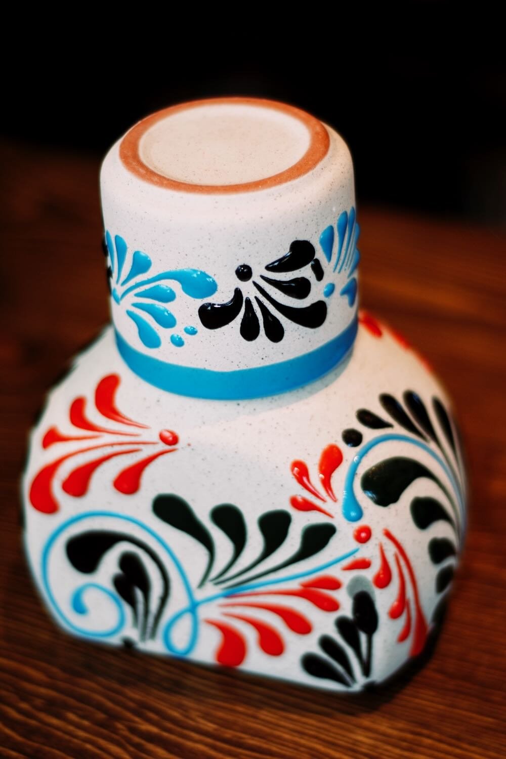 Stone Tequila Bottle with Cup