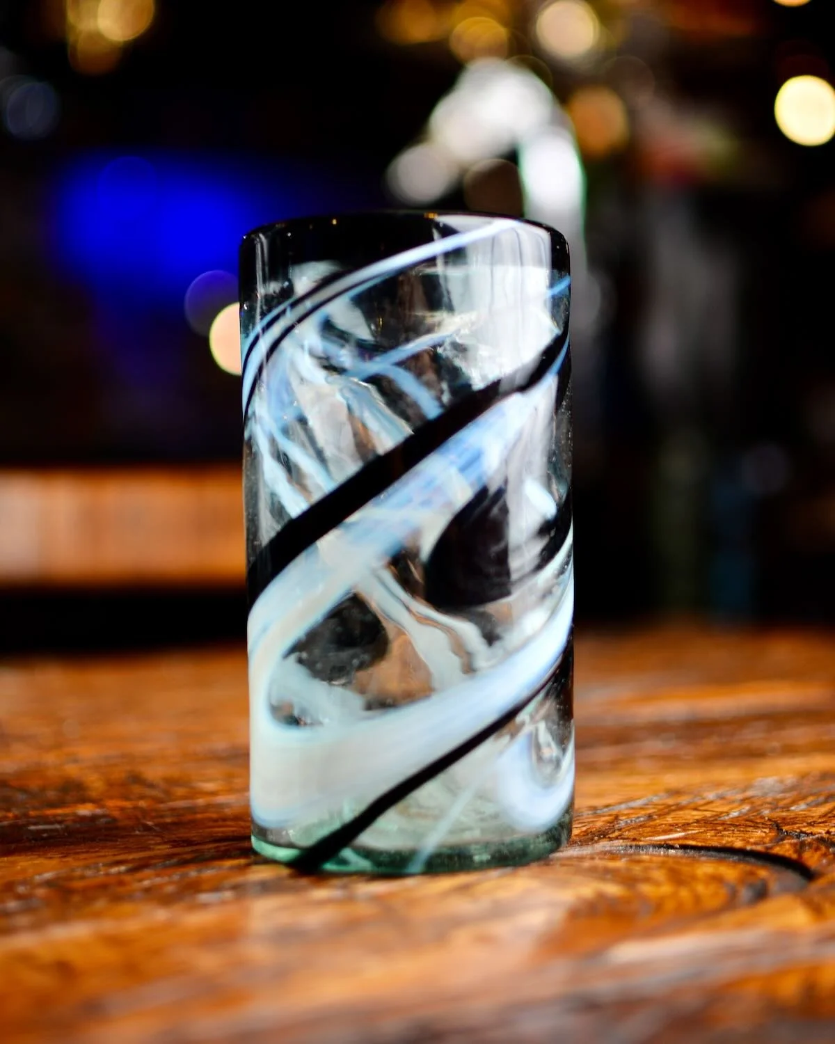 Black & White Glassware Set