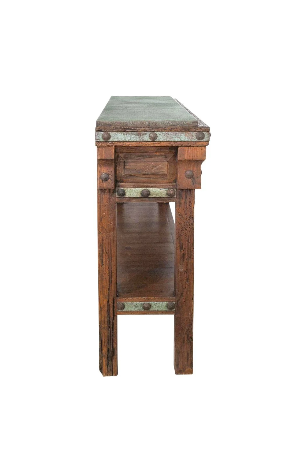 San Felipe Cobre Sofa Table – Handmade Mexican Copper Console