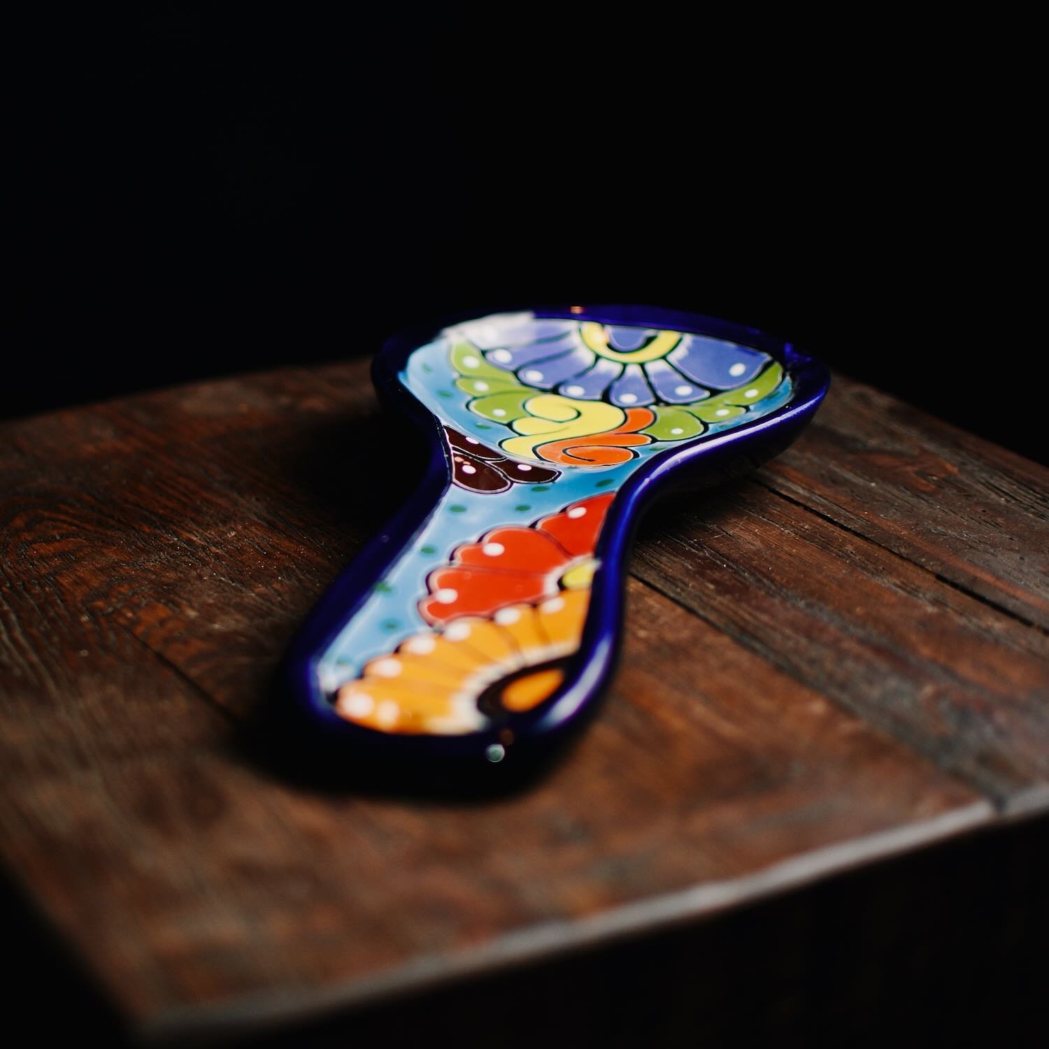 Colorful Talavera Spoon Rest 3
