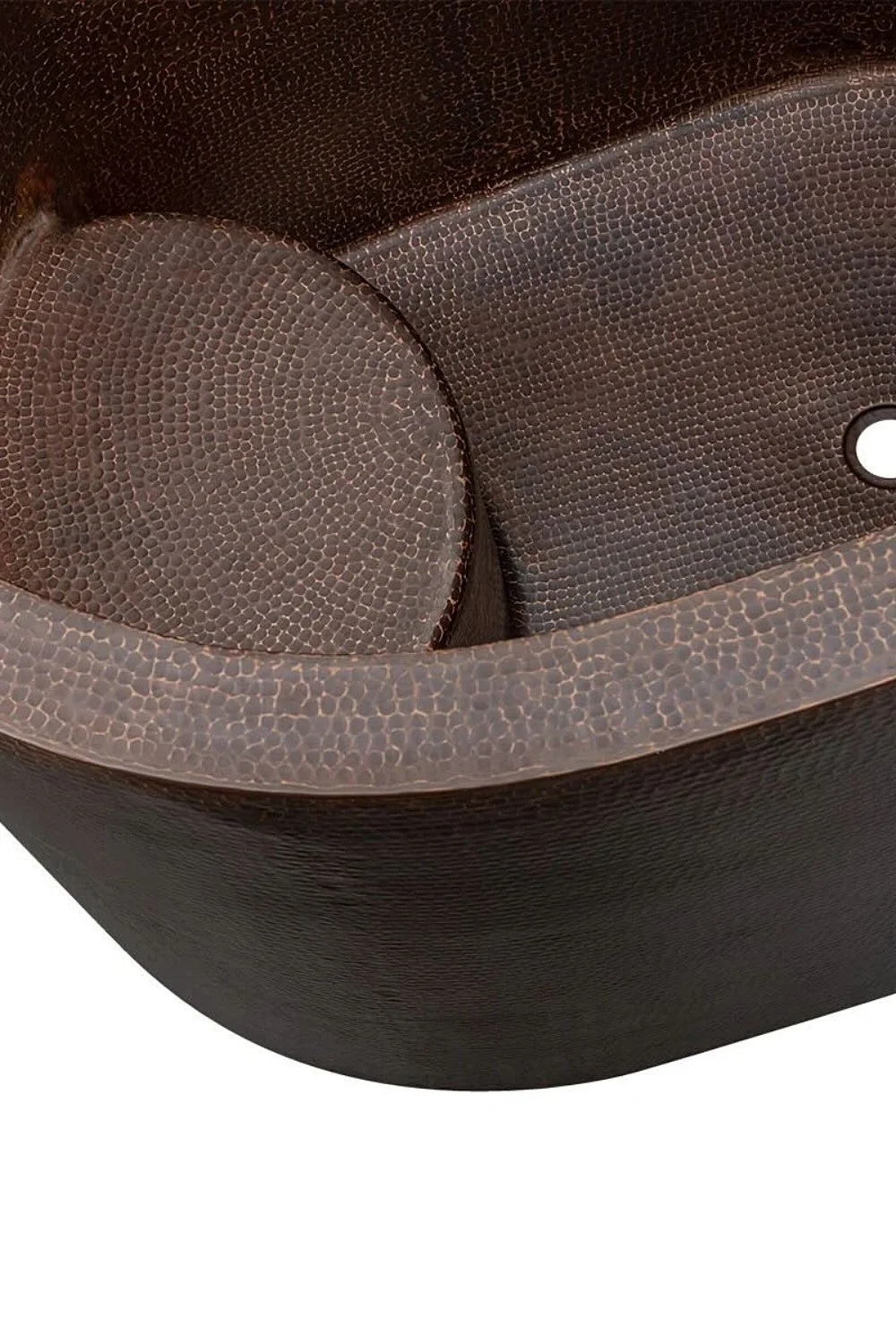 Hacienda 48" Hammered Copper Oval Japanese Soaking Tub
