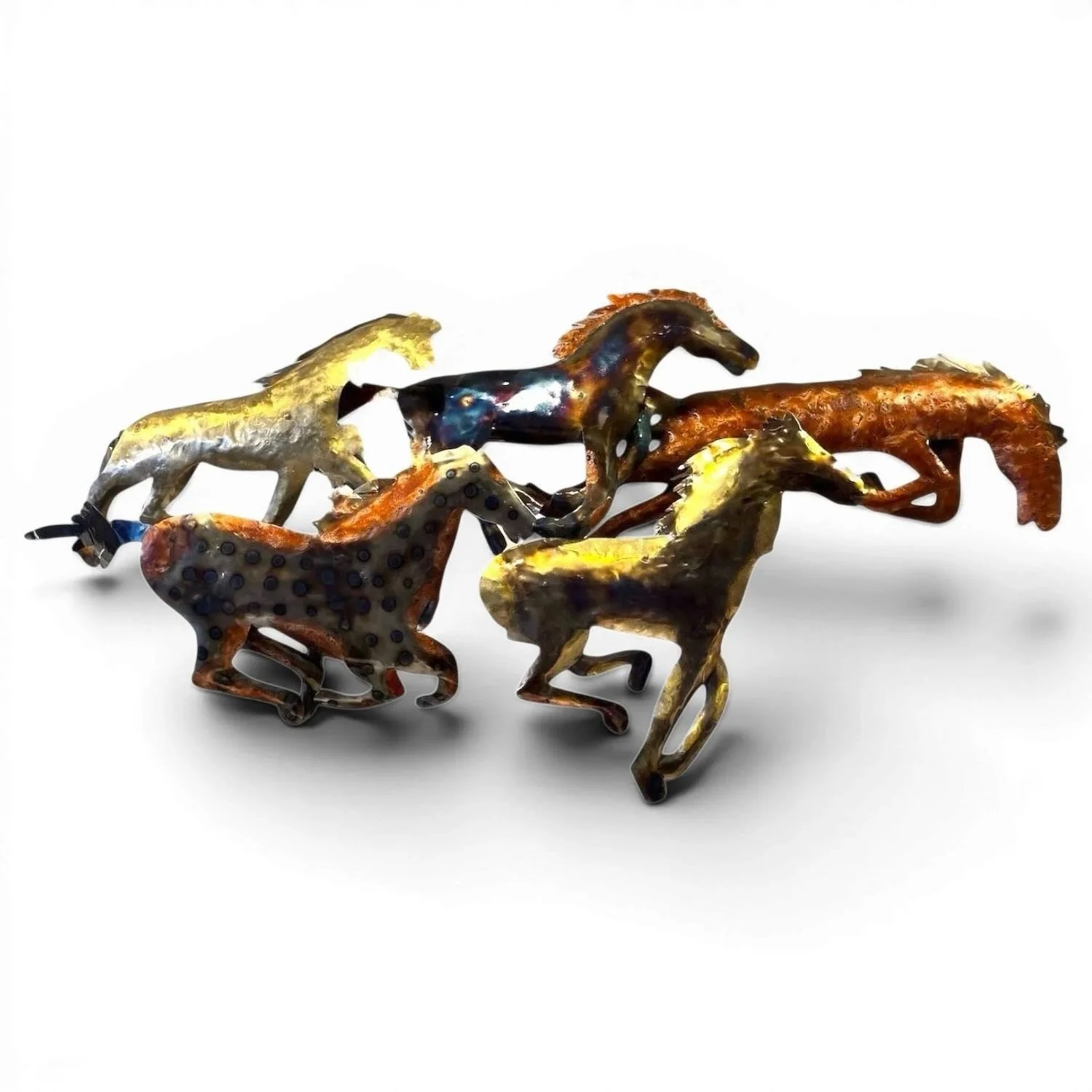 Caballos de Cobre Copper Horse Sculpture
