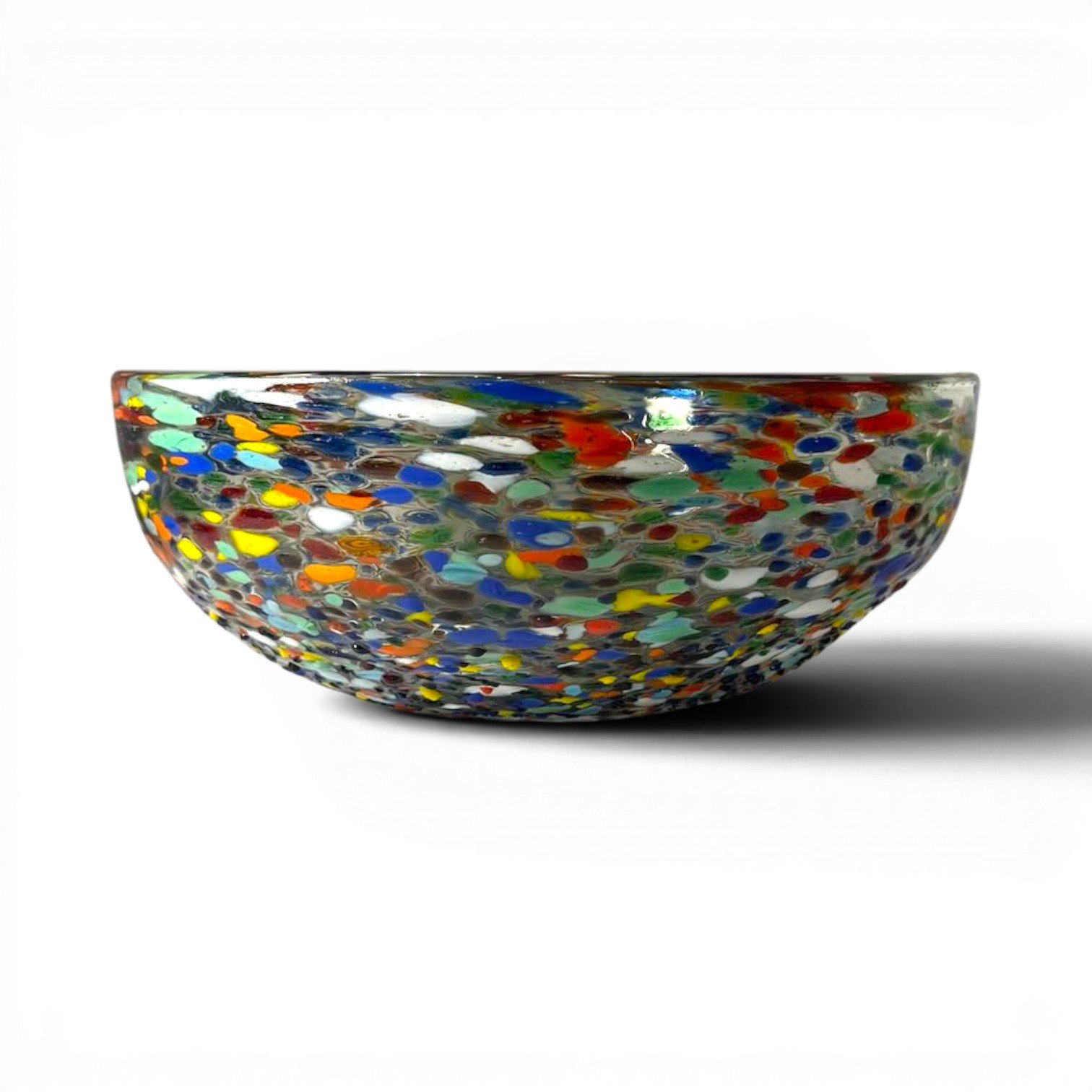 Guanajuato Bowl | Handmade Mexican Confetti Glass Serving Bowl