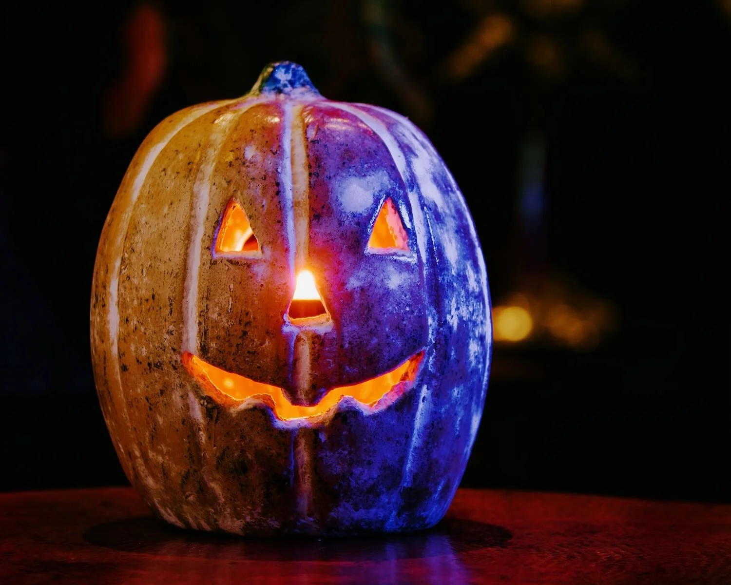 Traditional Clay Jack O' Lantern