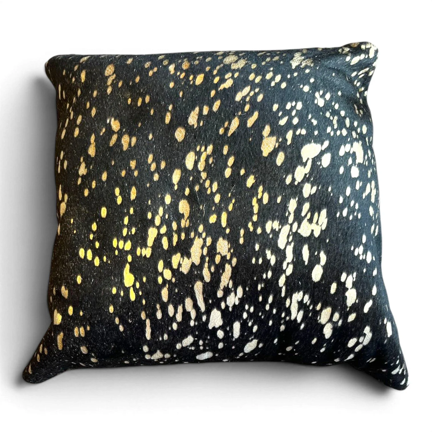 Tombstone Pillow | Handmade Brazilian Cowhide & Leather Western Throw Pillow Style 7