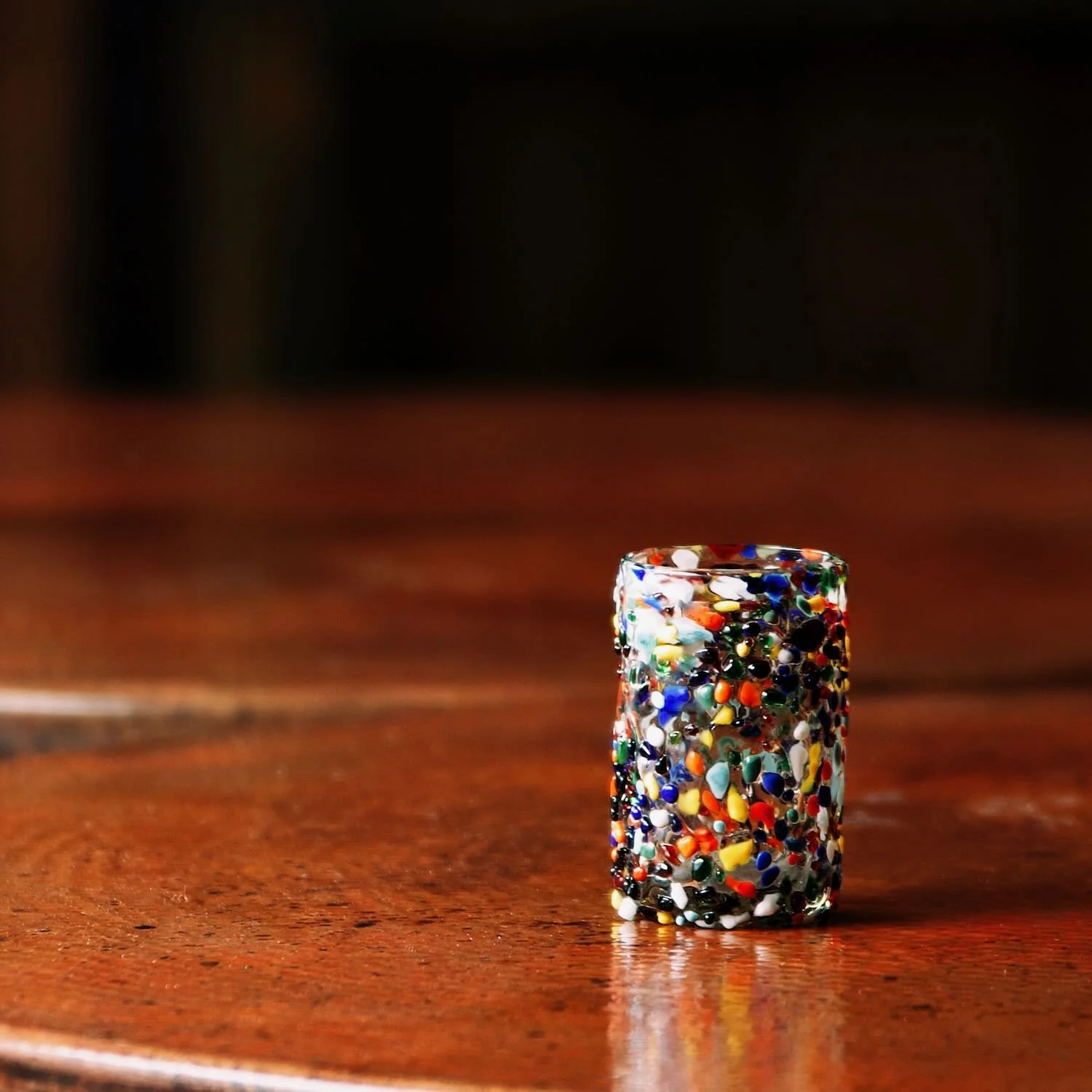 Guanajuato Handblown Confetti Short Glass