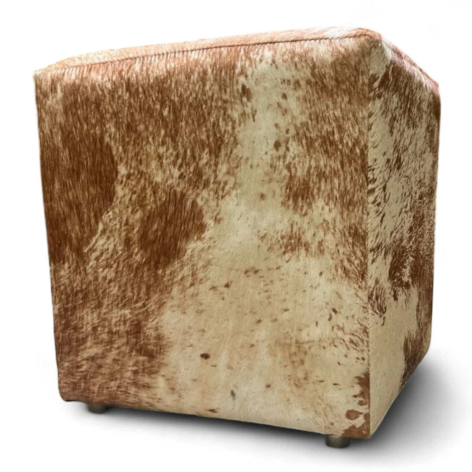 Light Brindle Cowhide Ottoman