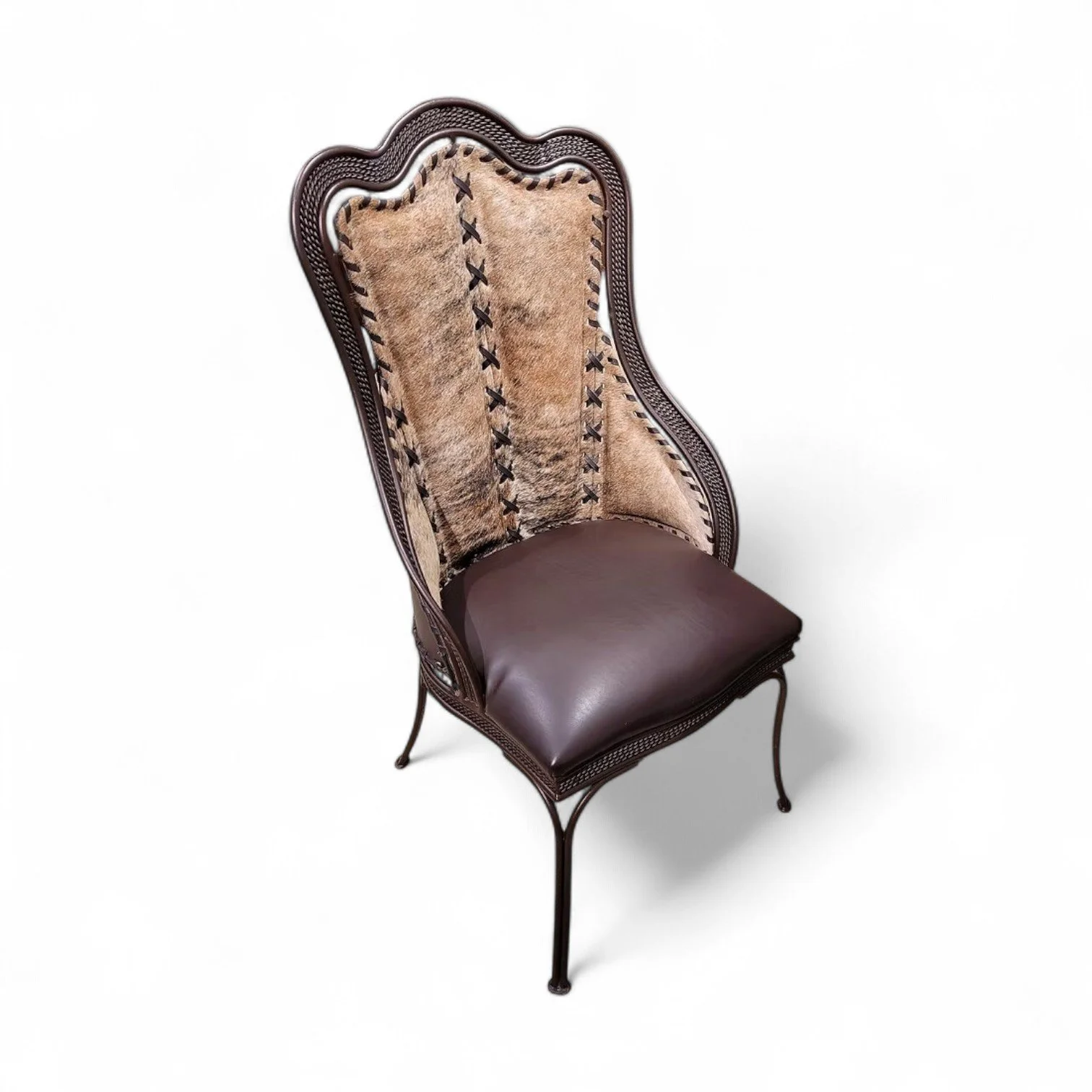 Stetson Cowhide & Leather Dining Chair
