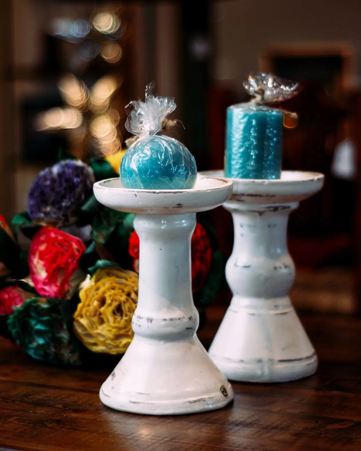 Clay Candle Stands from Mexico