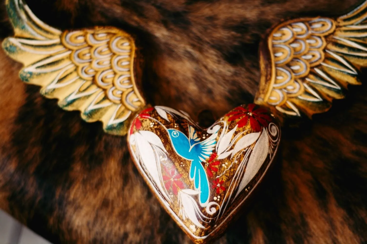 Angelic Sacred Heart with Wings