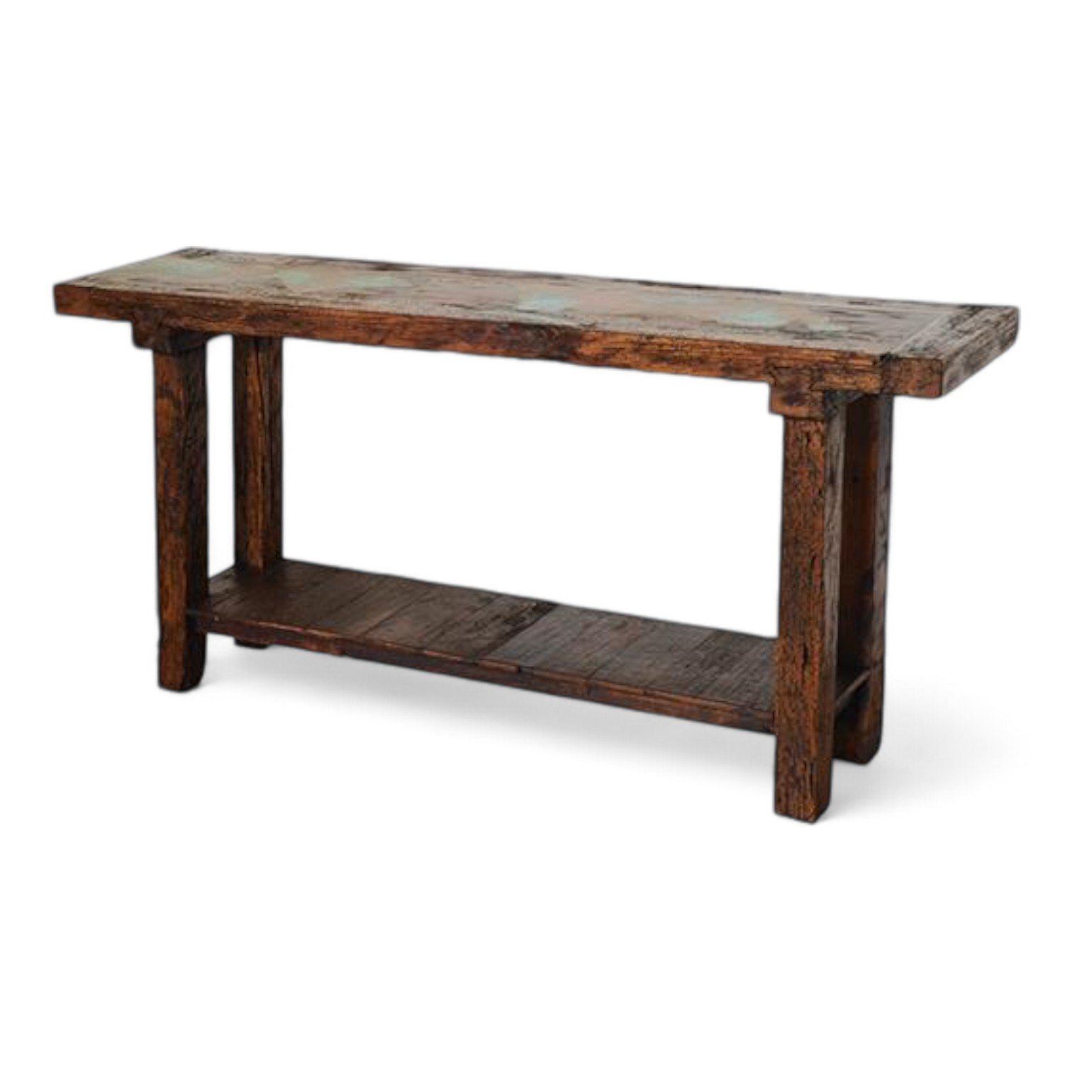 Piedra Santa Turquoise Copper Top Sofa Table 2.jpg