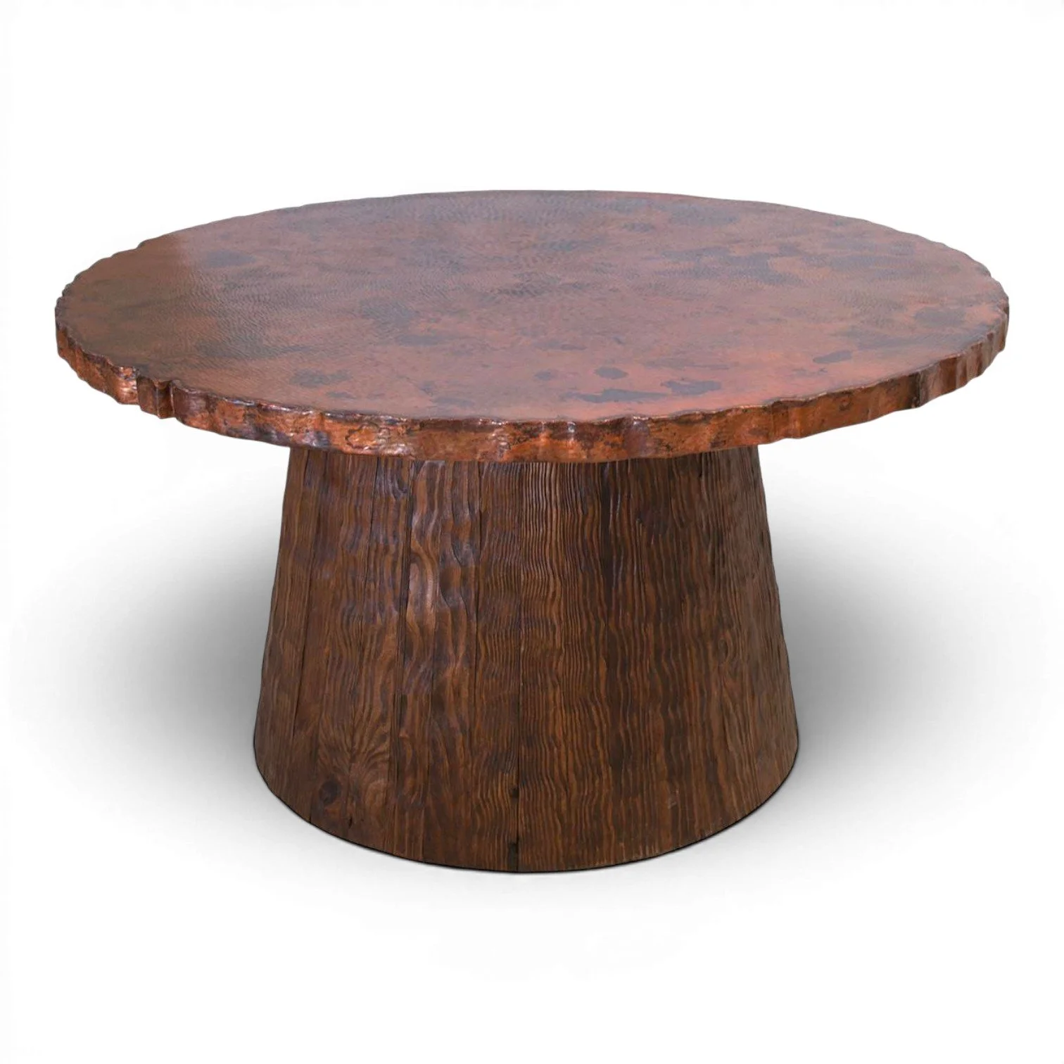 Camarena Cobre Dining Table | Handmade Round Copper Dining Table Mexico
