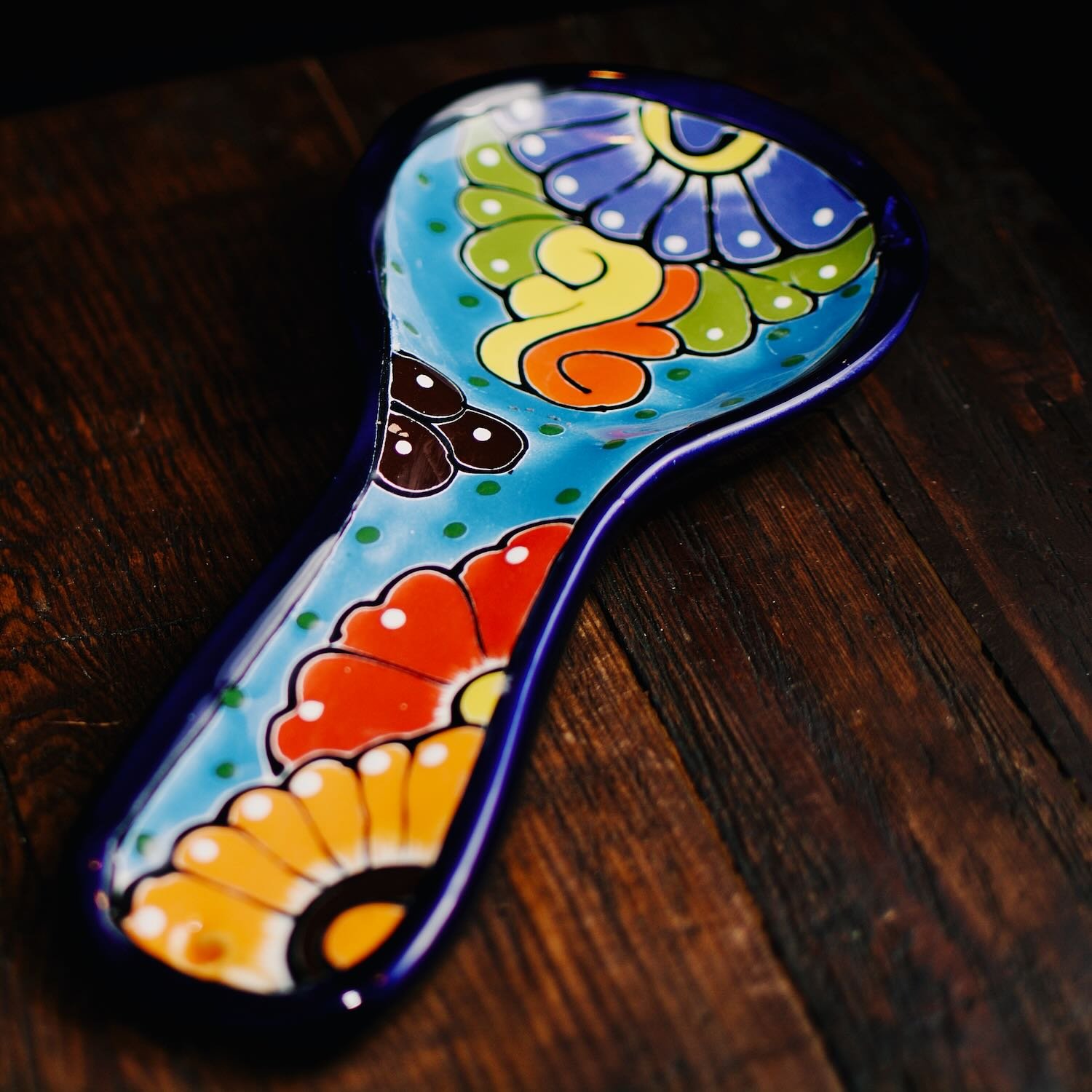 Colorful Talavera Spoon Rest 3
