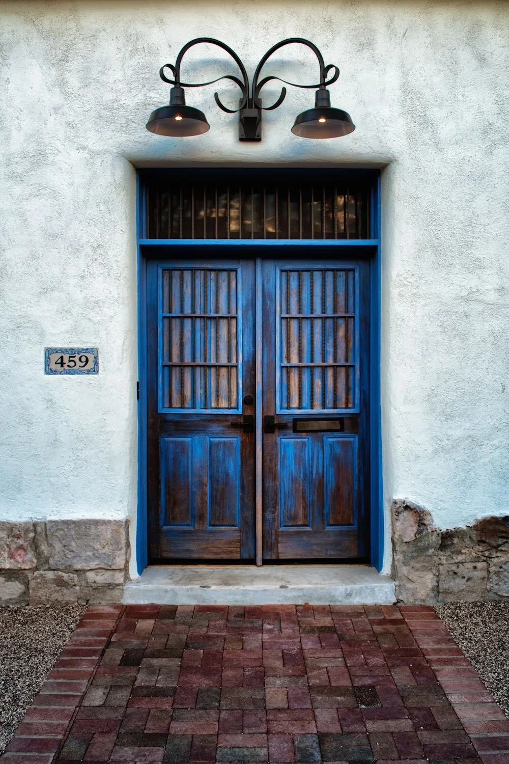459 – Cobalt Blue Doors at El Charro, Barrio Viejo Tucson