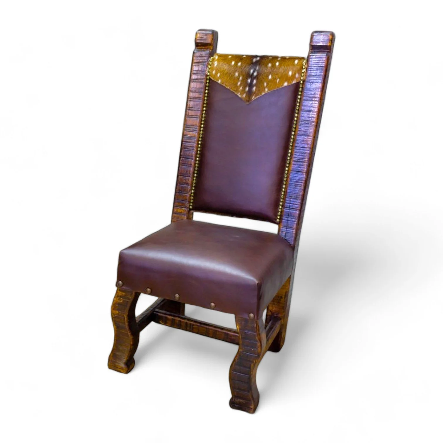 Chiapas Leather Deer Dining Chair