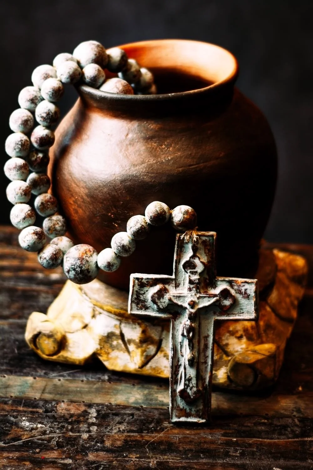 Rosario de Barro - Turquoise