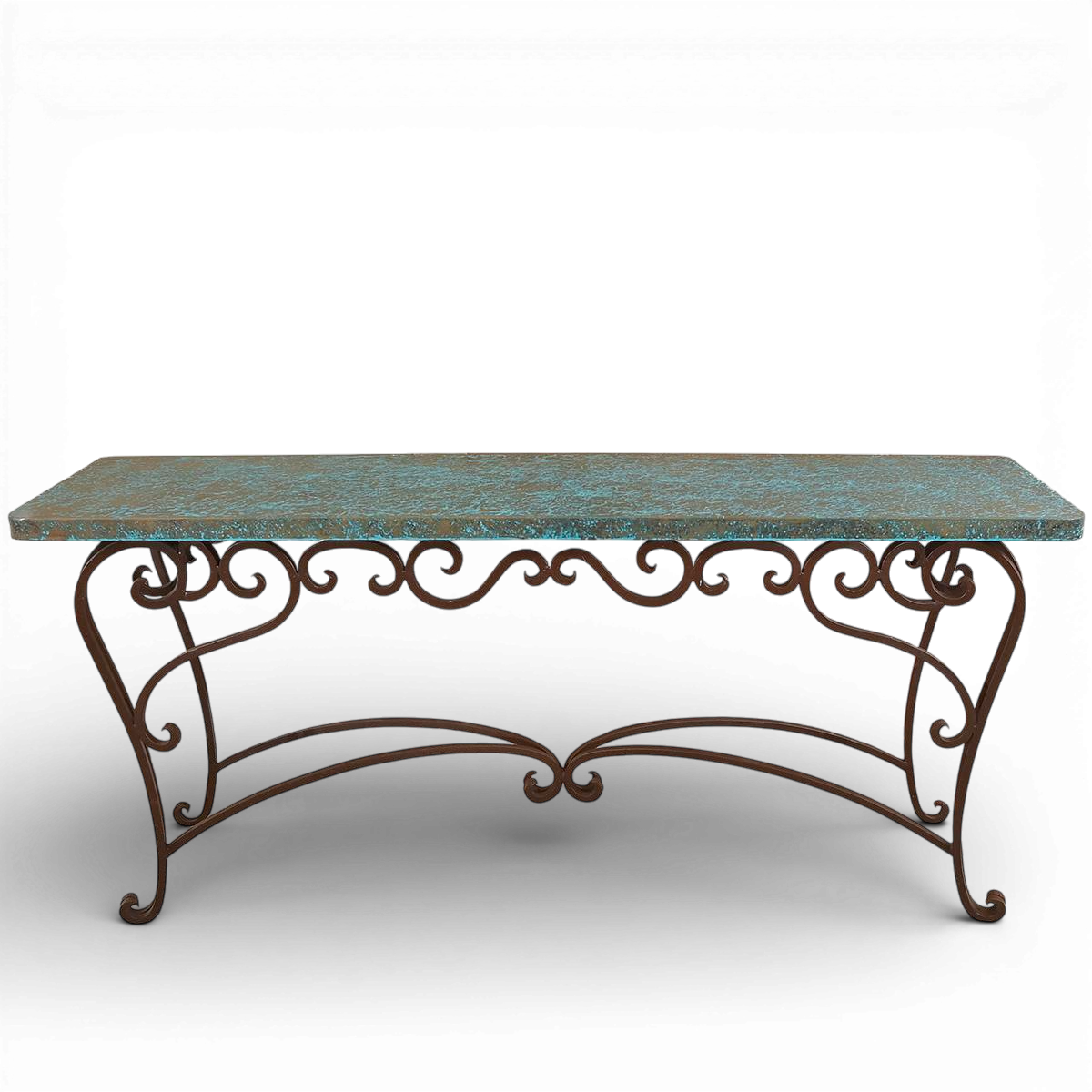 El Paso Copper Sofa Table - Turquoise
