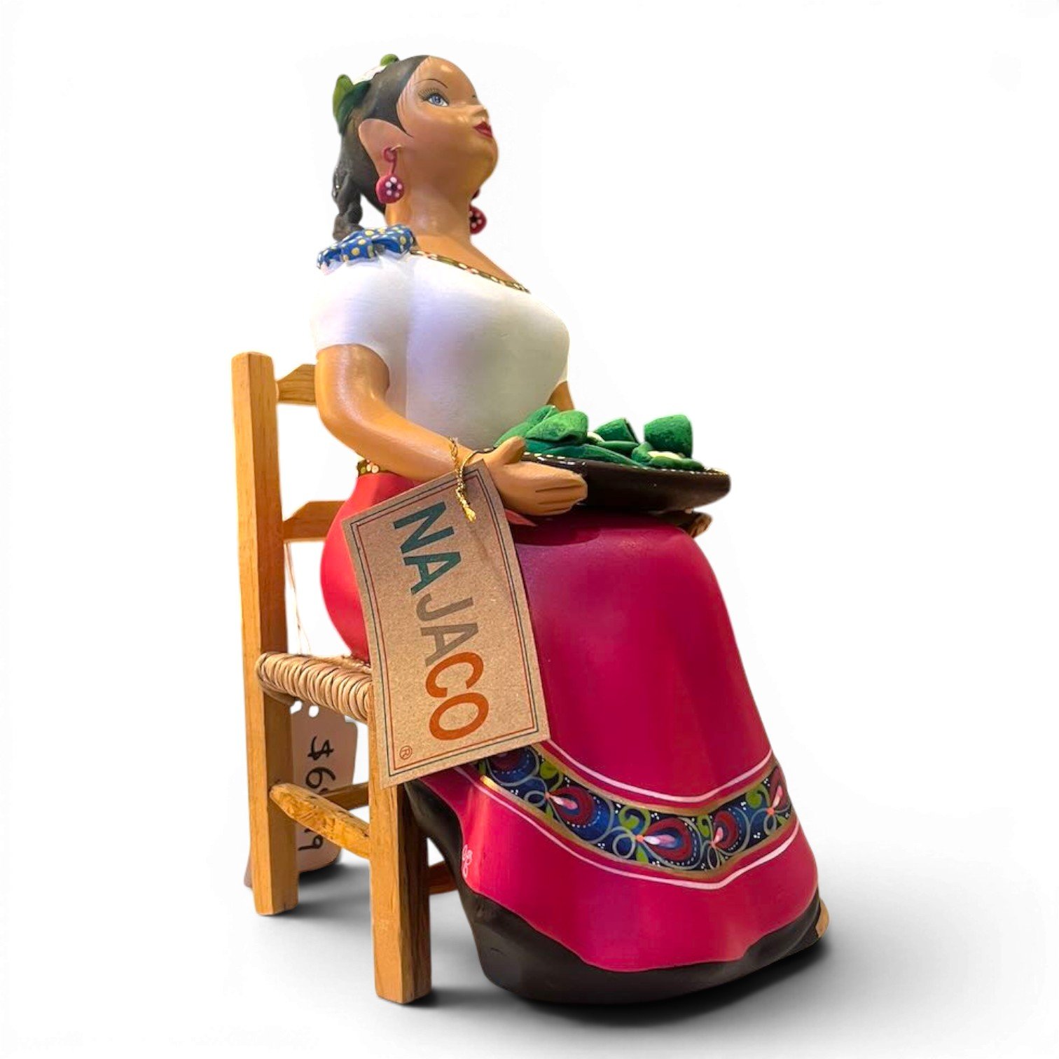 Handmade Mexican Najaco Lupita folk art doll from Tonalá Jalisco