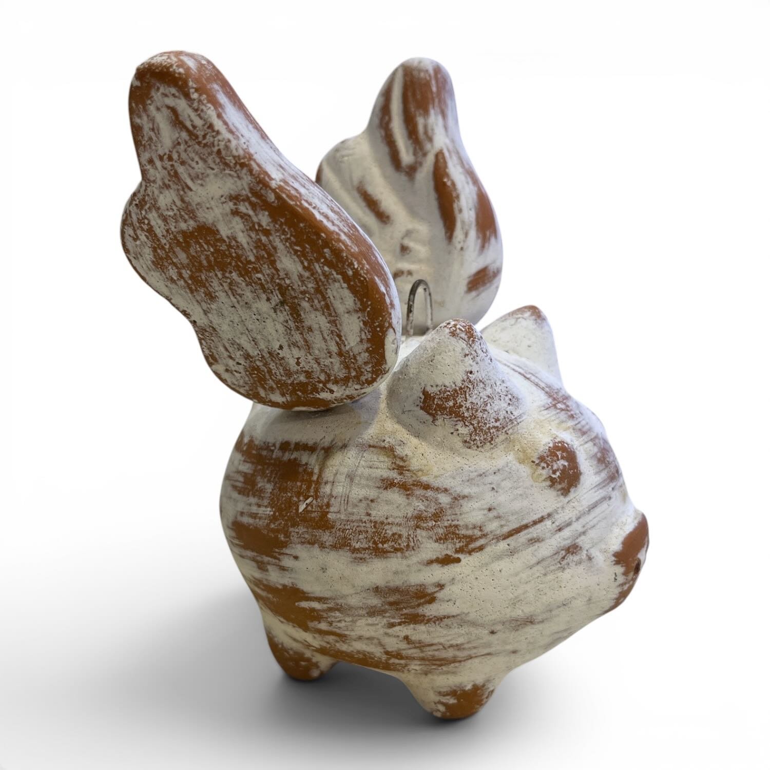 Cerdo Volador Flying Pig | Handmade Mexican Clay Folk Art