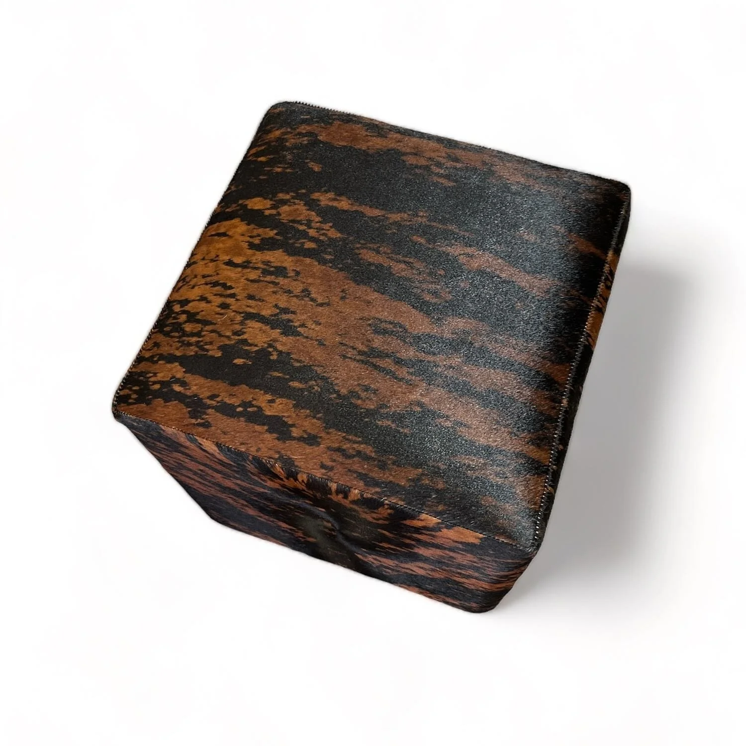 Pampa Brindle Cowhide Ottoman