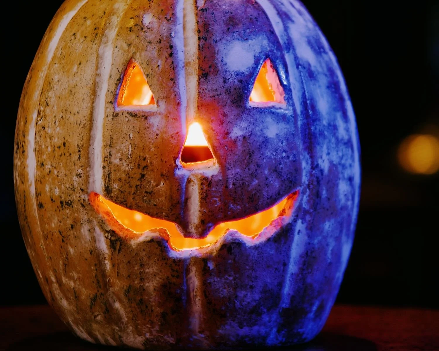 Traditional Clay Jack O' Lantern