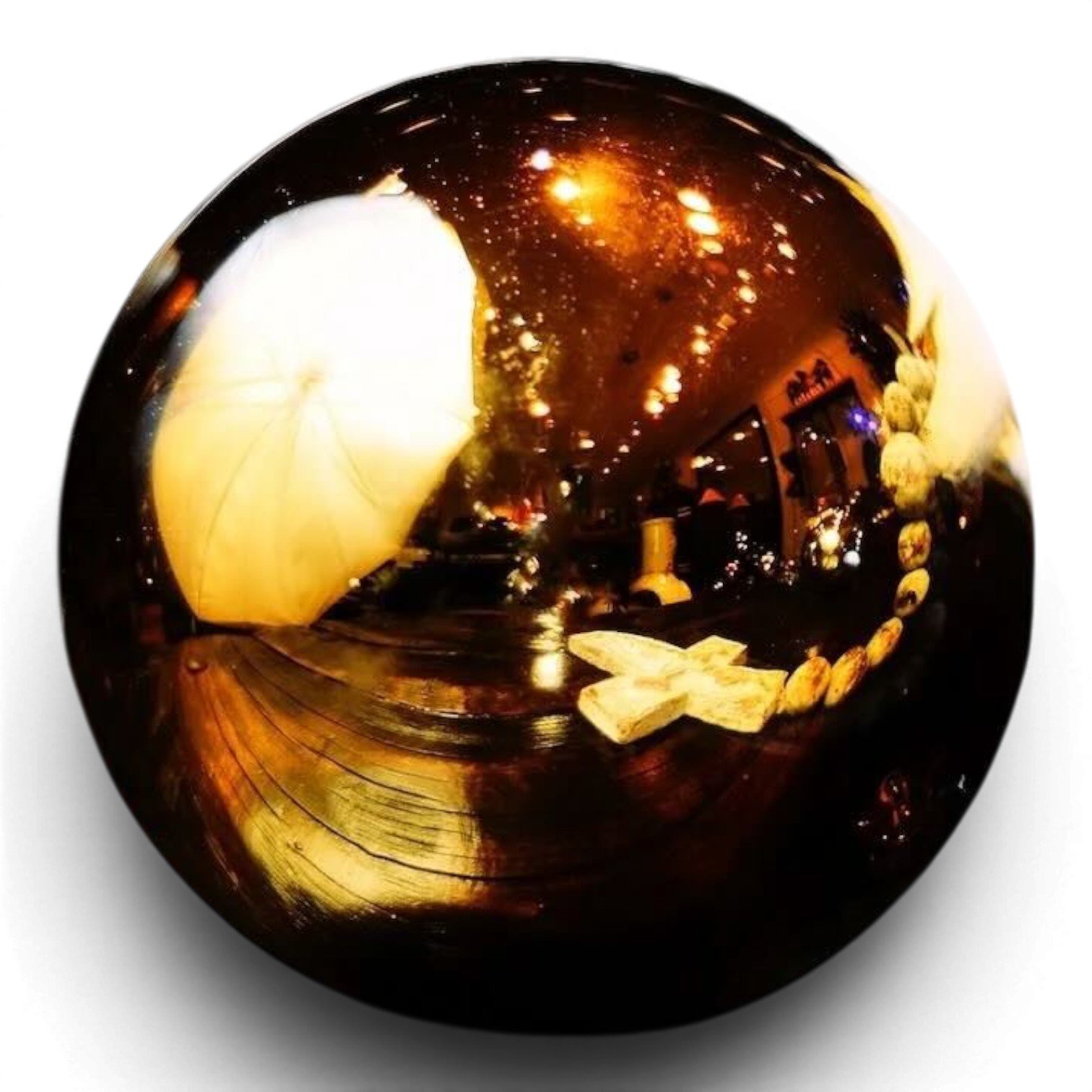 Handblown Glass Sphere 6 Inch | Handmade Mexican Glass Décor