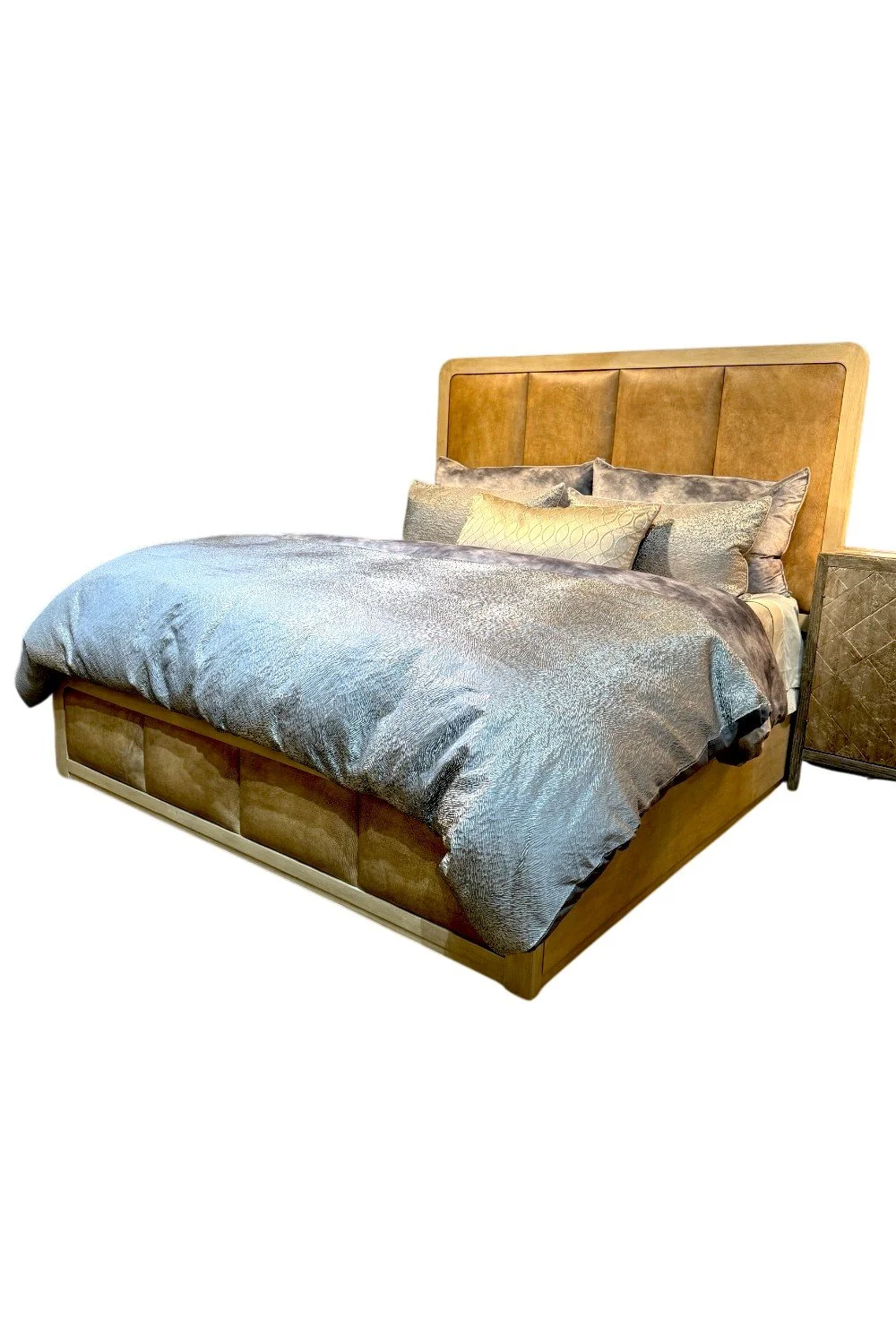 Yazmin Leather Platform Bed – Custom Luxury Leather Bed Frame