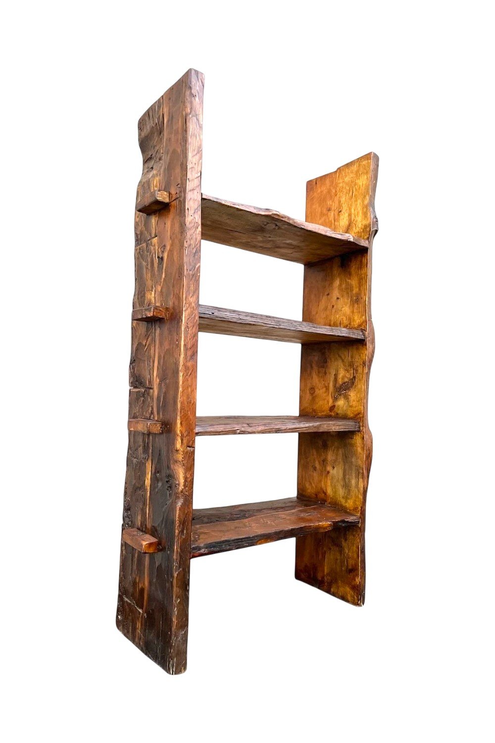 Shop the Hermosillo Bookcase handmade in Mexico. Reclaimed wood bookshelf with rustic primitive design and open shelving for timeless storage and display.