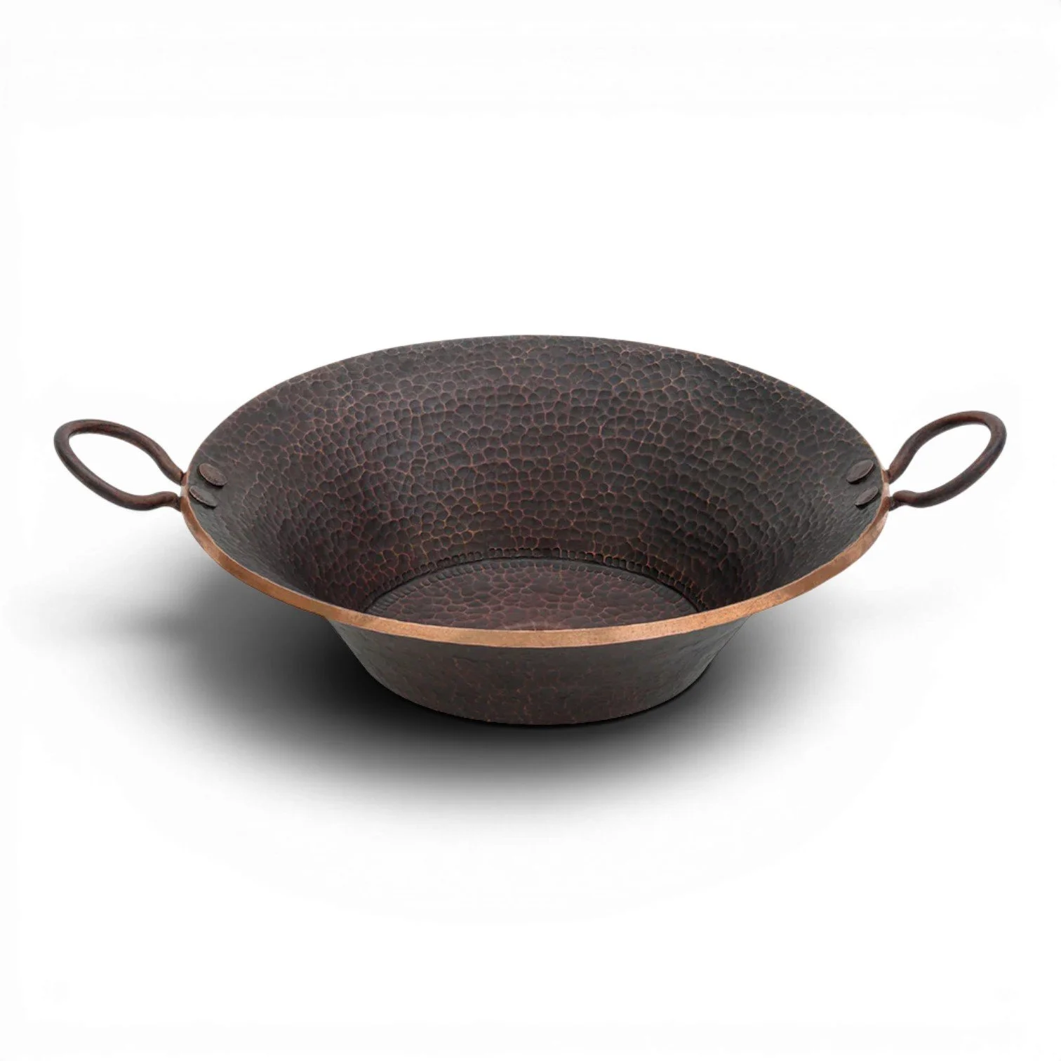 Hacienda Old World Hand Forged Miner's Pan Copper Vessel Sink