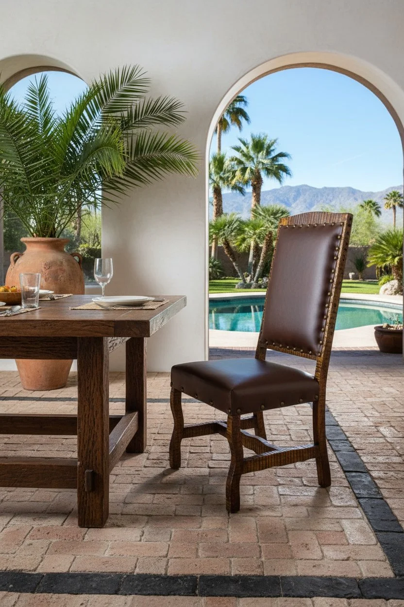 Shop a handmade leather dining chair from Mexico. Reclaimed wood and premium leather seating for durable, rustic, and stylish dining spaces.